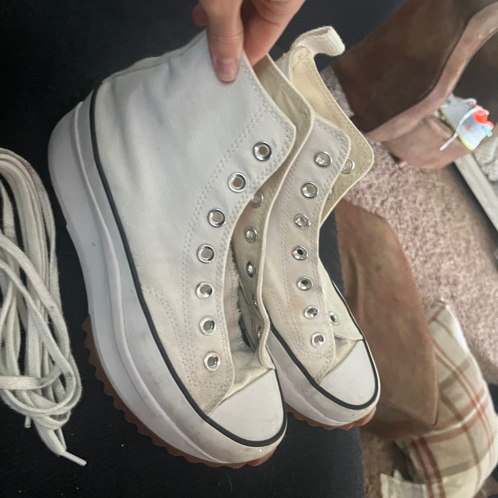 used but not worn much needs cleaning. Inside shoe is in perfect condition.